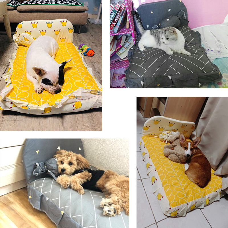 Pet Bed for Small Dogs and Cats, Washable Design