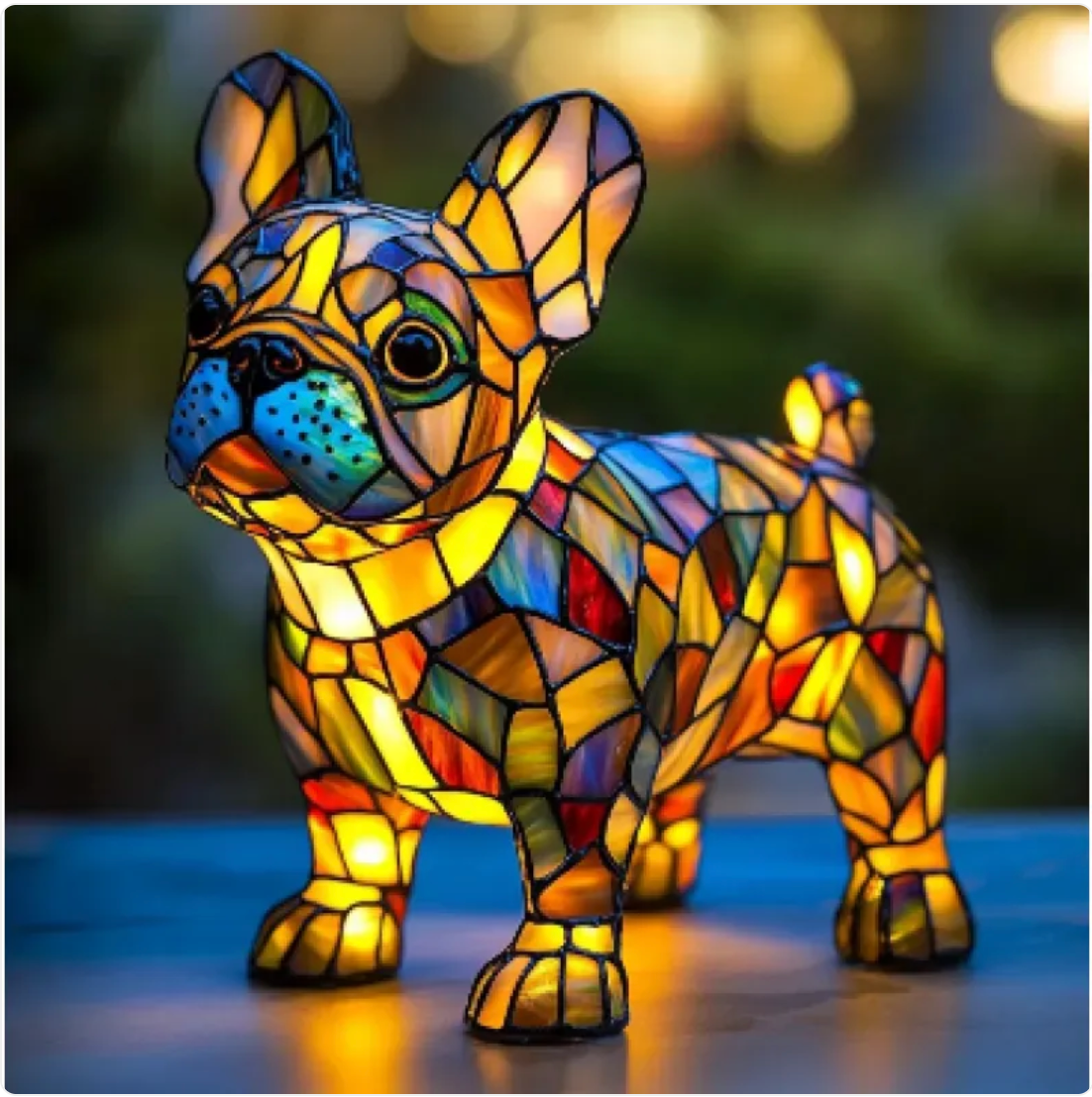 Animals LED Night Light Resin Desk Decor