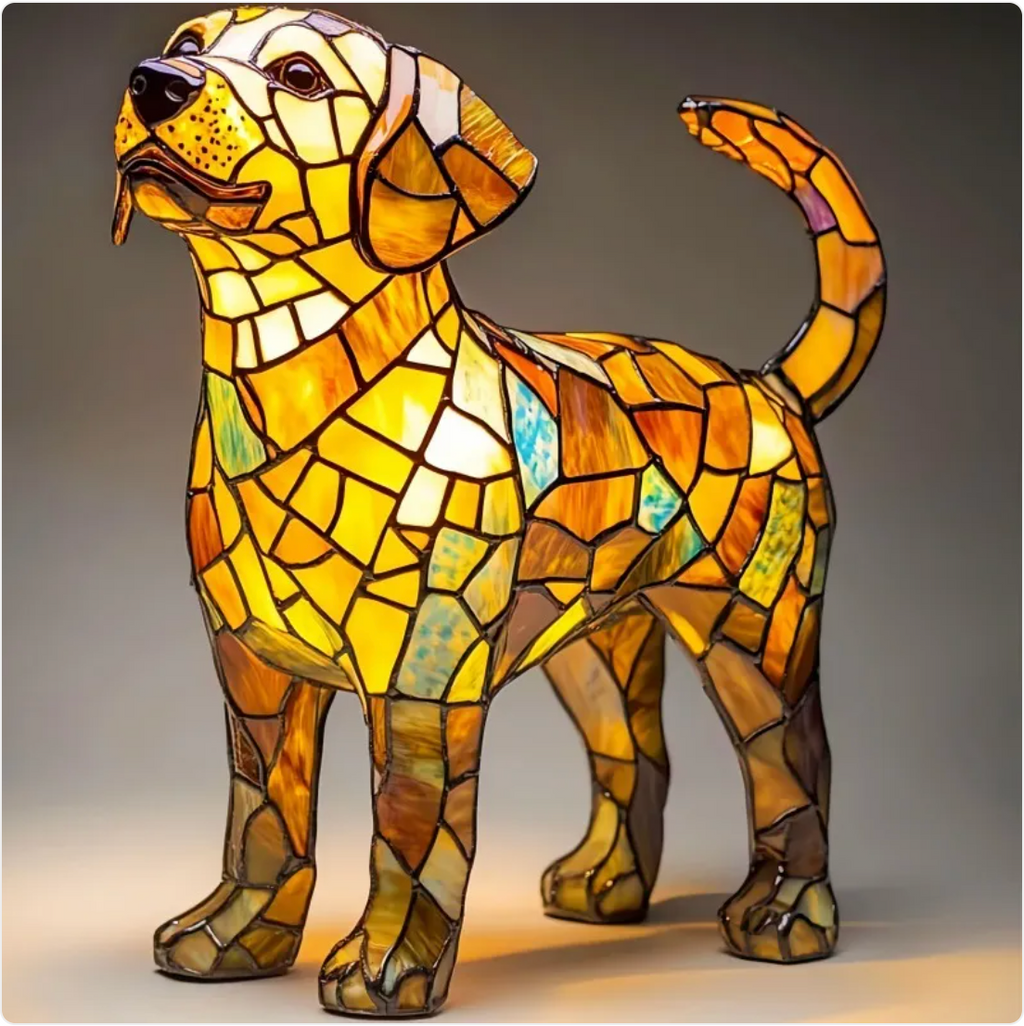 Animals LED Night Light Resin Desk Decor
