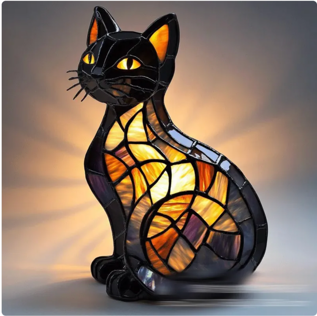Animals LED Night Light Resin Desk Decor
