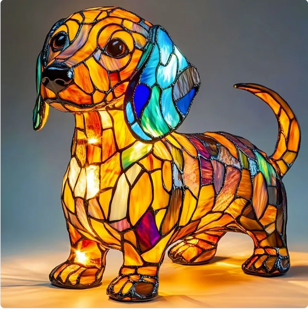 Animals LED Night Light Resin Desk Decor