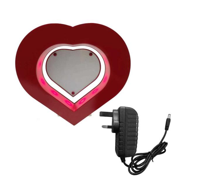 Magnetic Floating Heart-Shaped PVC Photo Frame