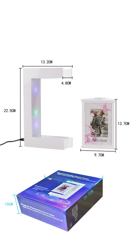 Magnetic Levitation Three-Sided Photo Frame